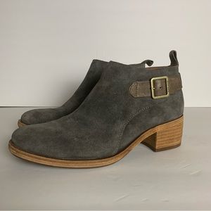 KORK-EASE GRAY SUEDE BOOTIES
